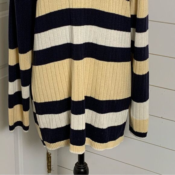 Vintage Koret Striped Cardigan Woman’s size medium old money Classic - Picture 5 of 16